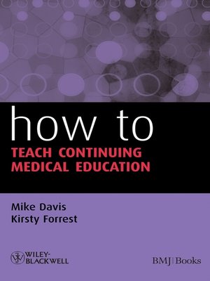cover image of How to Teach Continuing Medical Education